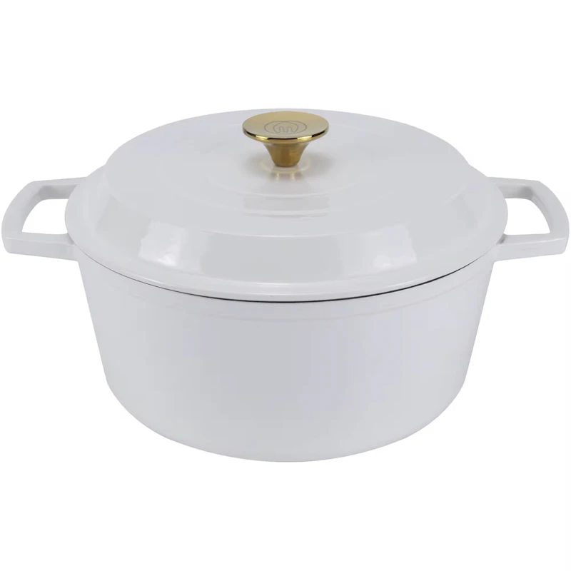 Gusseisentopf 5 L, Weiß