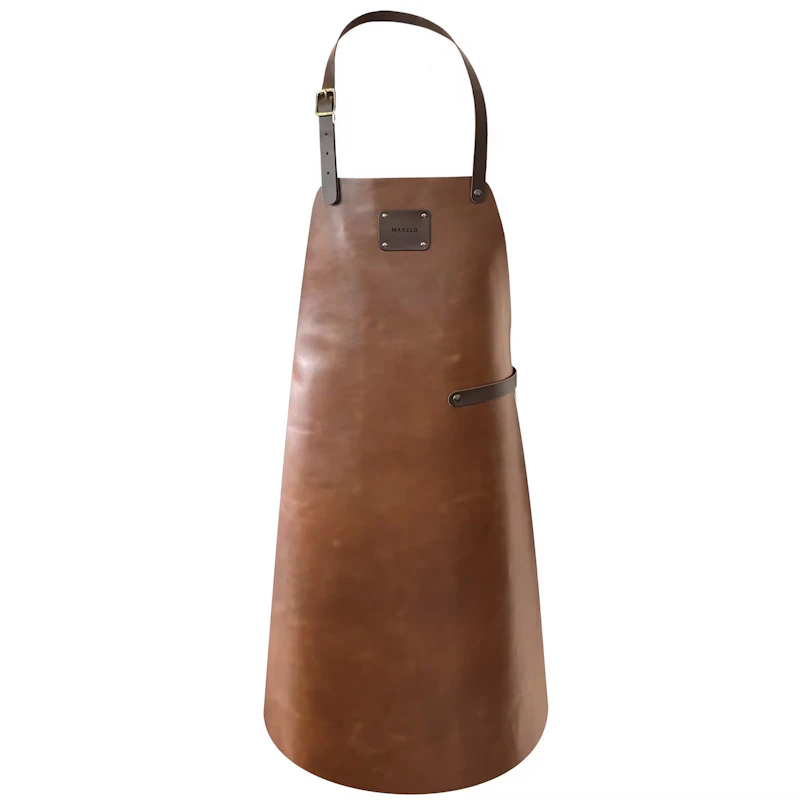 Leather Schürze, Cognacfarben