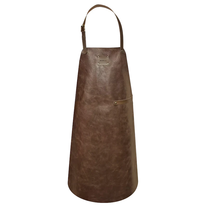 Leather Schürze, Braun