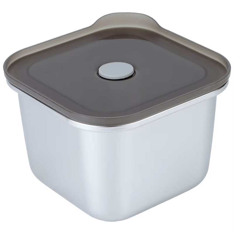 Square Brotdose Edelstahl 2-er Set