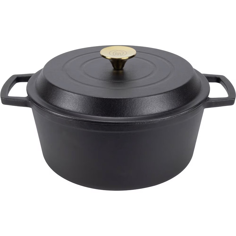 Gusseisentopf 5 L, Schwarzmatt