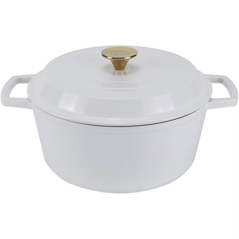 Gusseisentopf 5 L, Weiß