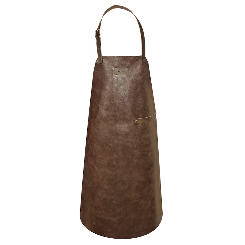 Leather Schürze, Braun
