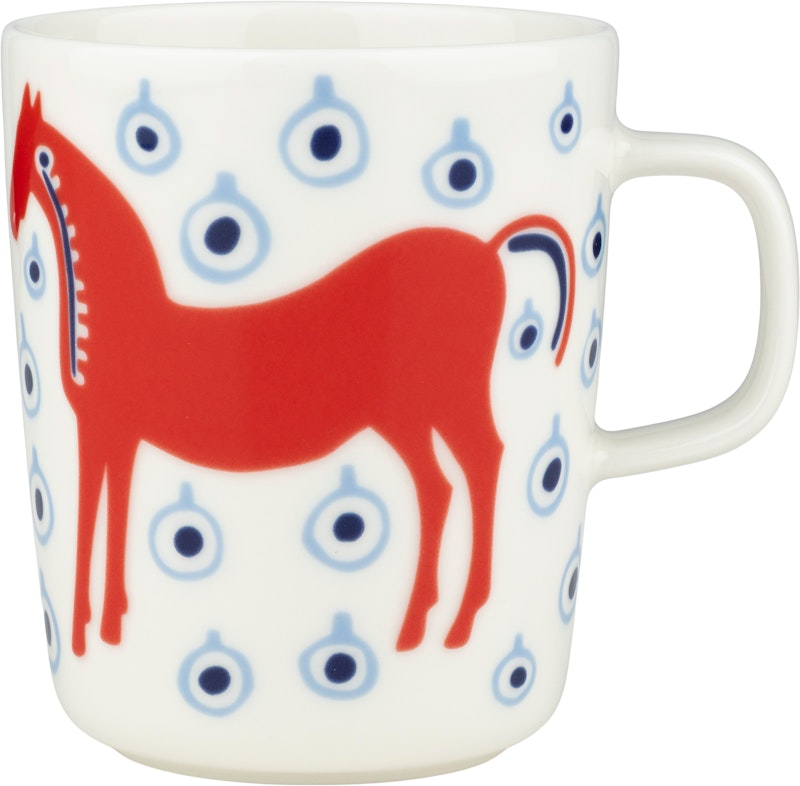 Musta Tamma Tasse 25 cl, Blau / Orange Red