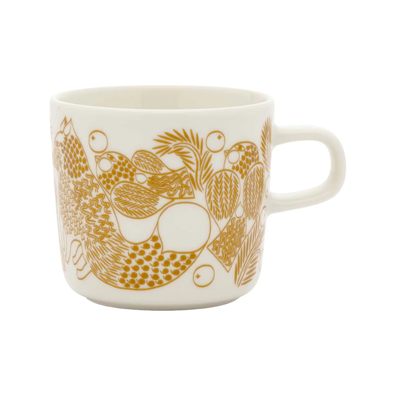 Oiva/Piirto Ketunmarja Kaffeetasse 20 cl, Weiß / Bronze Brown