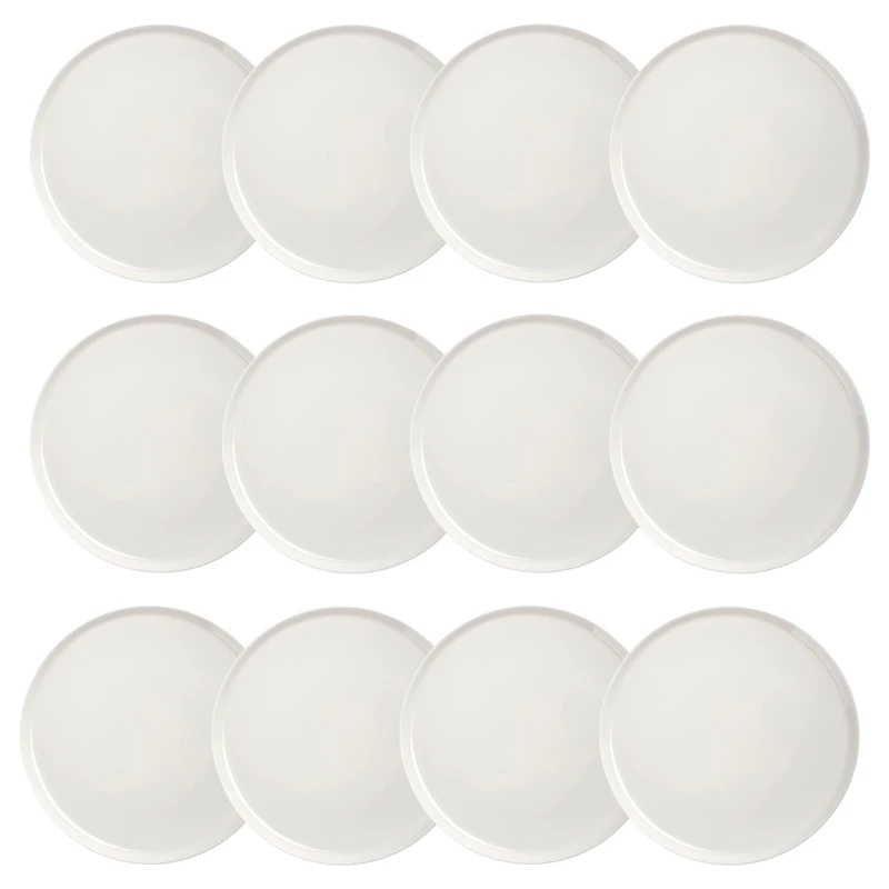 Oiva Teller 25 cm 12-er Set, Weiß