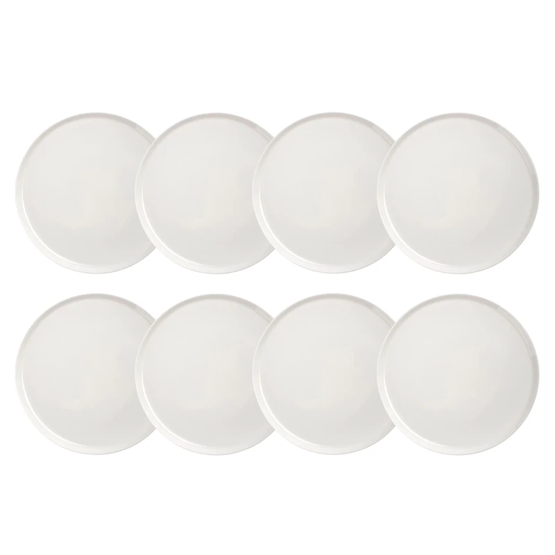 Oiva Teller 25 cm 8-er Set, Weiß