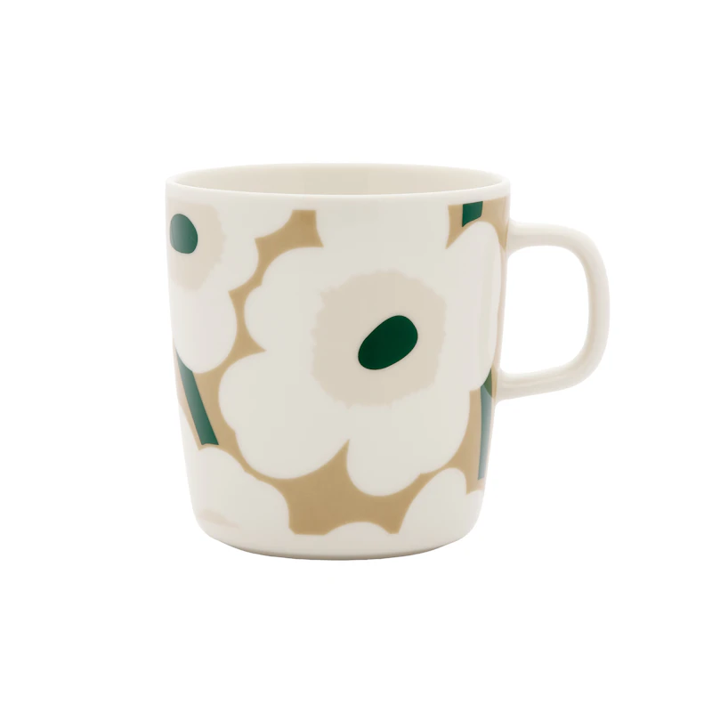 Oiva/Unikko Tasse 40 cl, Dunkelgrün / Light Sand