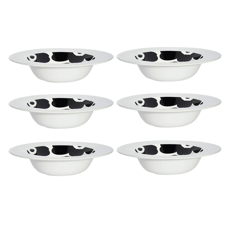Oiva / Unikko Tiefer Teller 20 cm 6-er Set