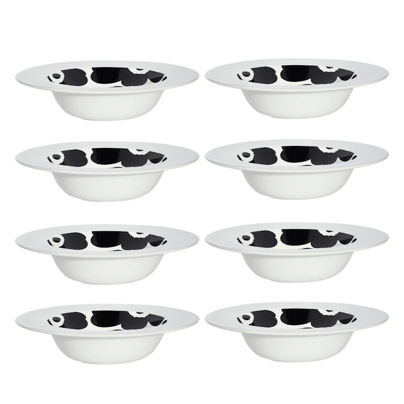 Oiva / Unikko Tiefer Teller 20 cm 8-er Set