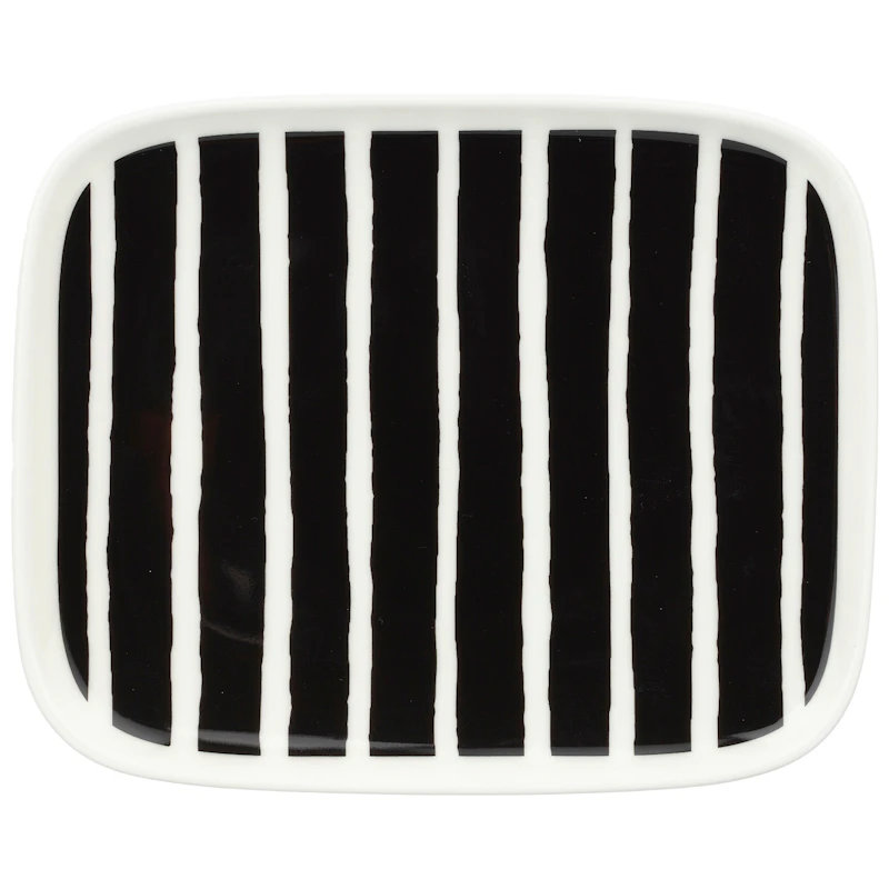 Piccolo Beilagenteller 12x15 cm, Schwarz / Weiß