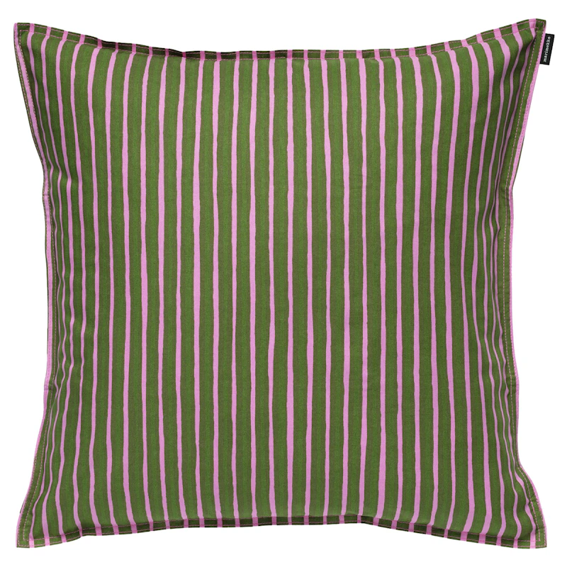 Piccolo Kissenbezug 50x50 cm, Olive Green/Fuchsienfarbig