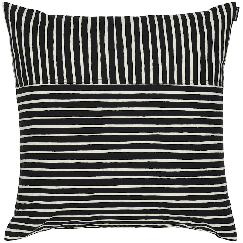 Piccolo Kissenbezug 50x50 cm, Schwarz/Cotton