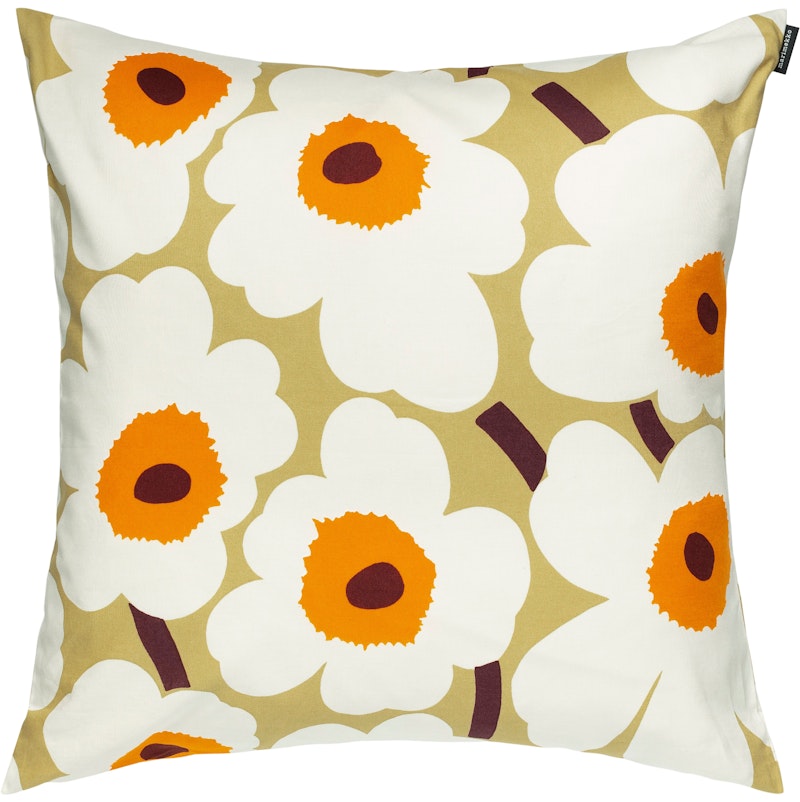 Pieni Unikko Kissenbezug 50x50 cm, Cremefarben / Caramel