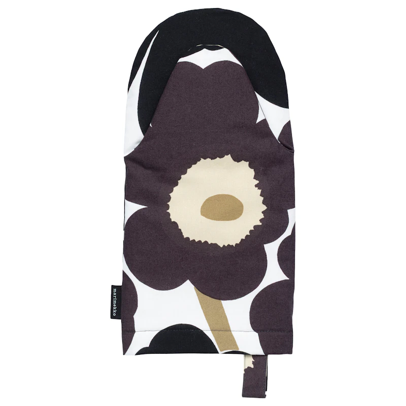 Pieni Unikko Ofenhandschuh, Beige / Dunkelgrau