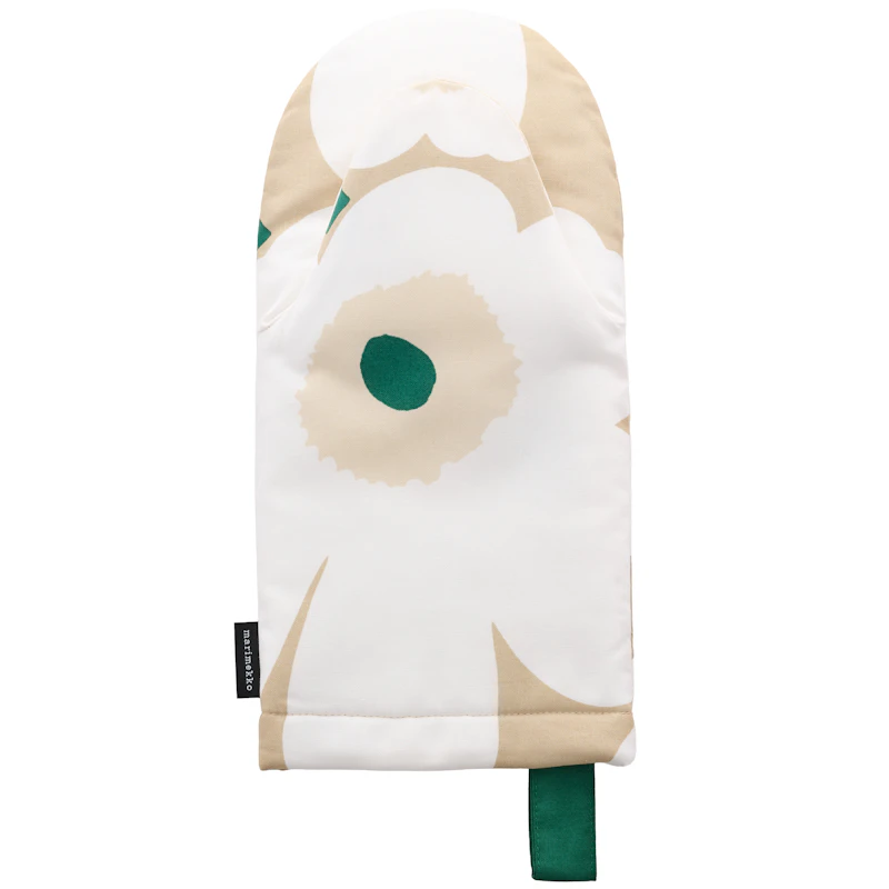 Pieni Unikko Ofenhandschuh, Sand / Emerald