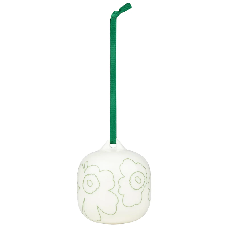 Piirto Unikko Dekoration Ø7 cm, Weiß