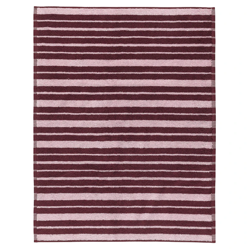 Raide Terry Badematte 50X70 cm, Rosa/Burgunderrot
