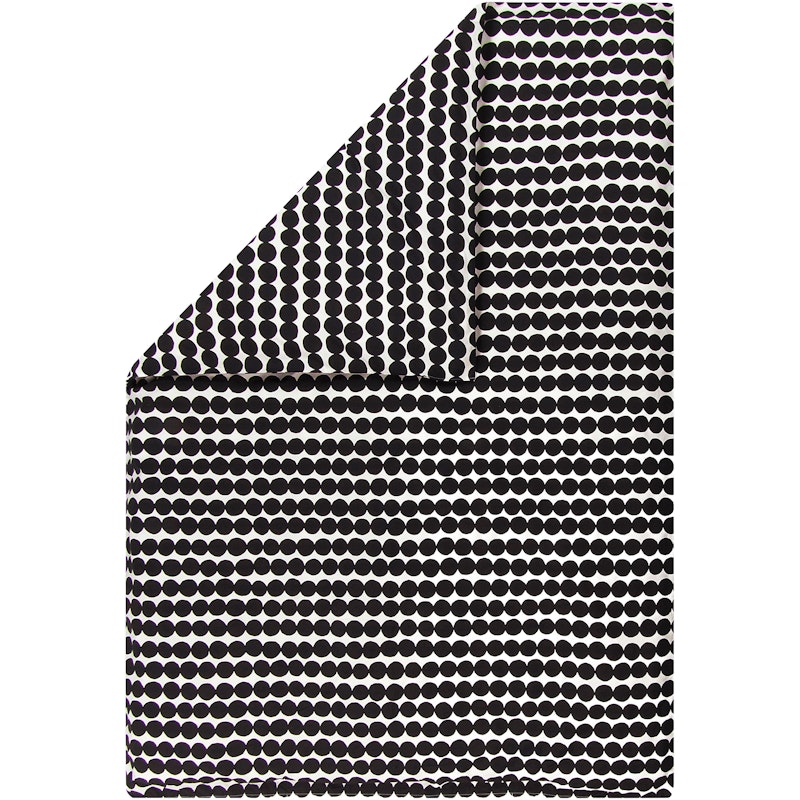 Räsymatto Bettbezug Weiß / Schwarz, 210x210 cm