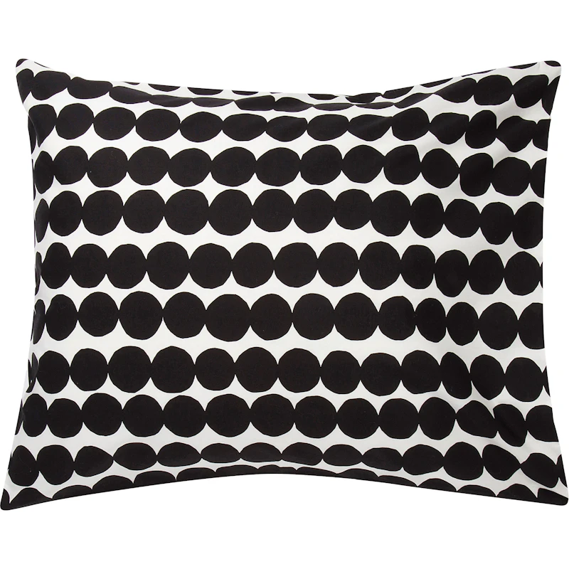 Räsymatto Kissenbezug 60x63 cm, Schwarz / Weiß