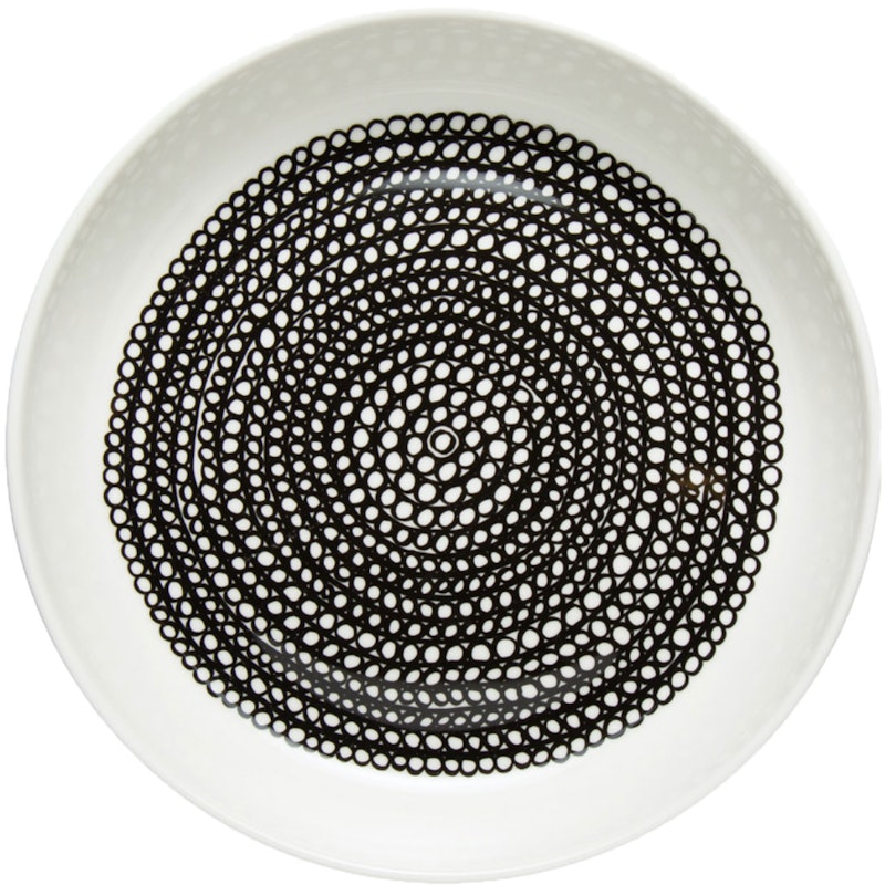 Räsymatto Teller 20,5 cm Weiß / Schwarz
