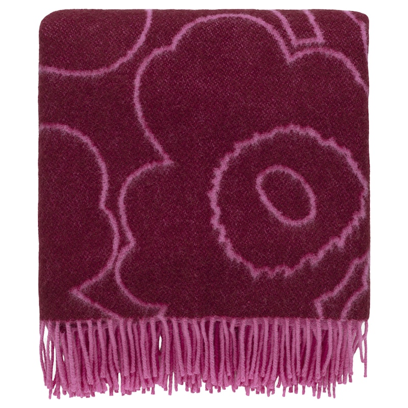 Rws Piirtounikko Decke 130x180 cm, Fuchsienfarbig/Burgundy Rosa