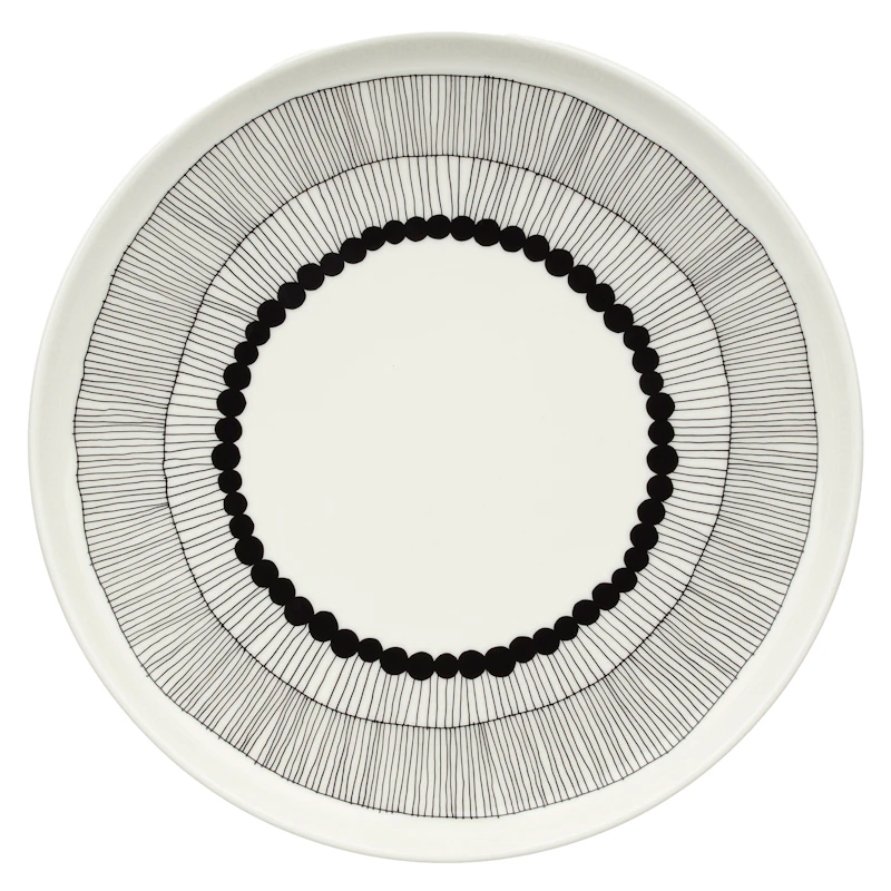 Siirtolapuutarha Teller 25 cm, Schwarz / Weiß