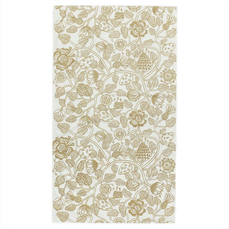 Tiara Tischdecke 135X250 cm Weiß Gold