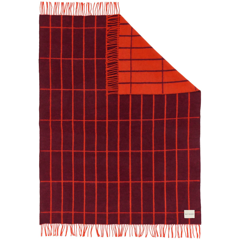 Tiiliskivi Decke 130x170 cm, Pflaume / Orangerot