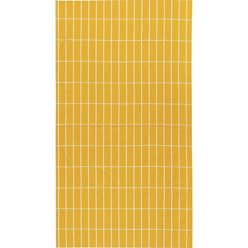 Tiiliskivi Tischdecke 135x245 cm, Sahram Yellow / Off-white