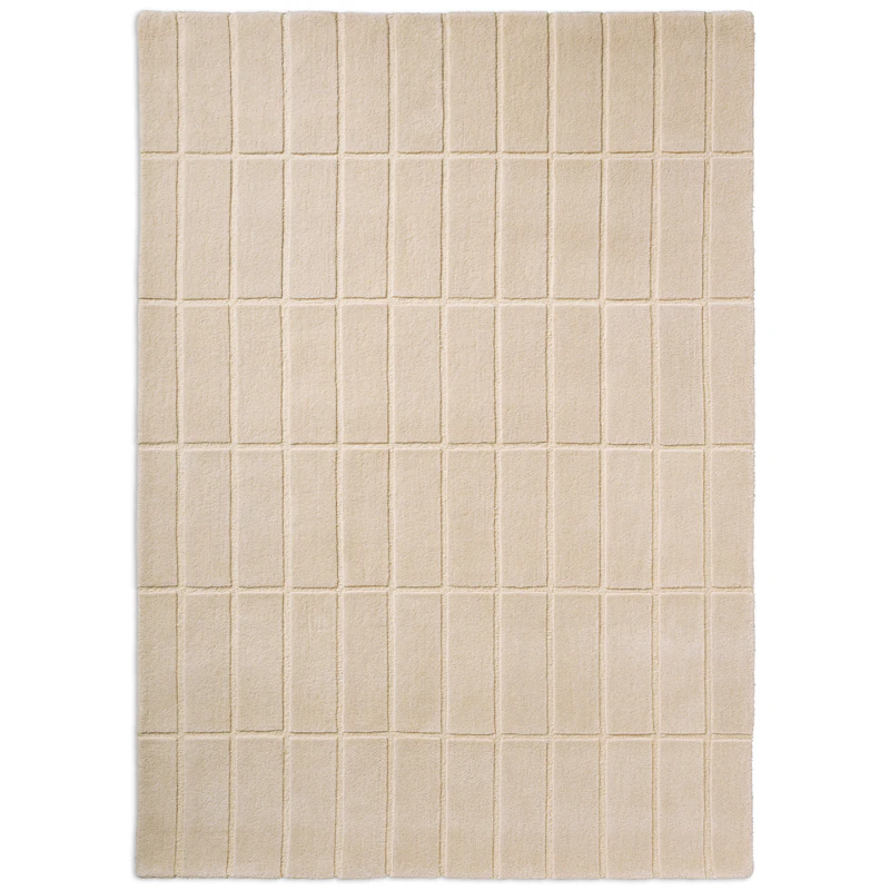 Tiiliskivi Wollteppich 200x280 cm, Naturweiß