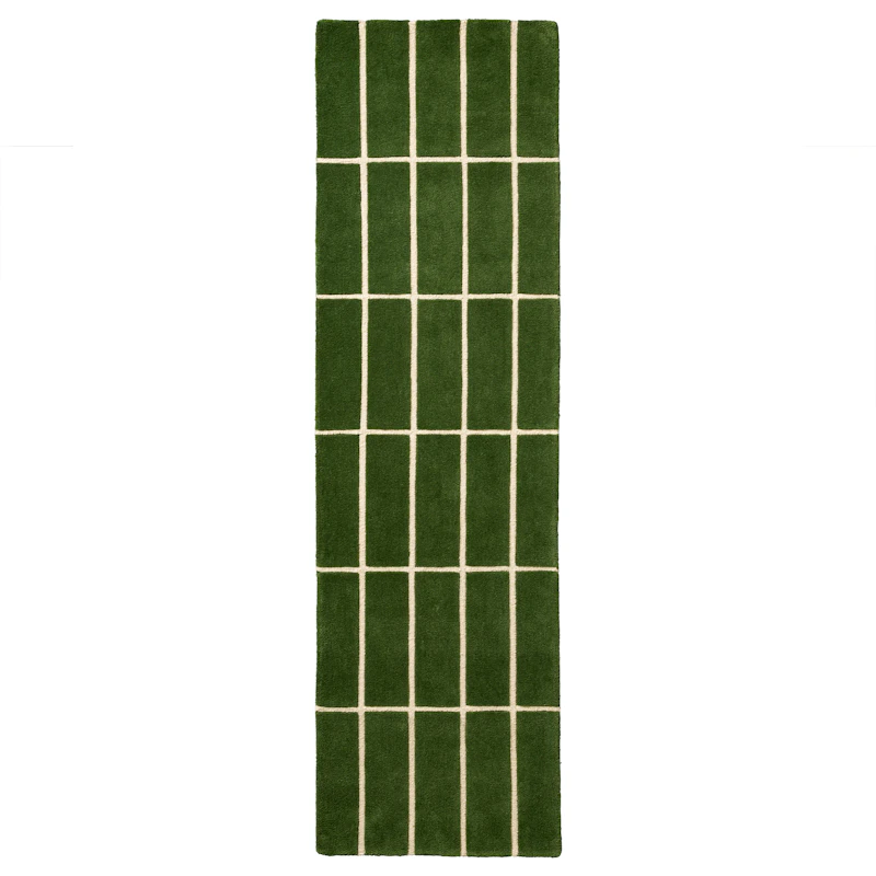 Tiiliskivi Wollteppich 70x245 cm, Grün