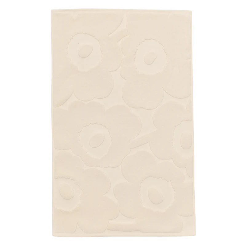 Unikko Badematte 50x80 cm, Altweiß