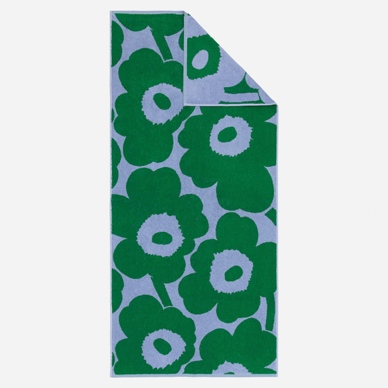Unikko Badetuch 70x150 cm, Grün / It Blue