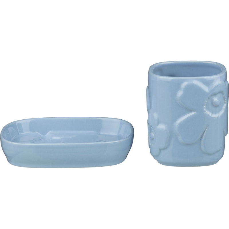 Unikko Badezimmer-Set, Sky Blue