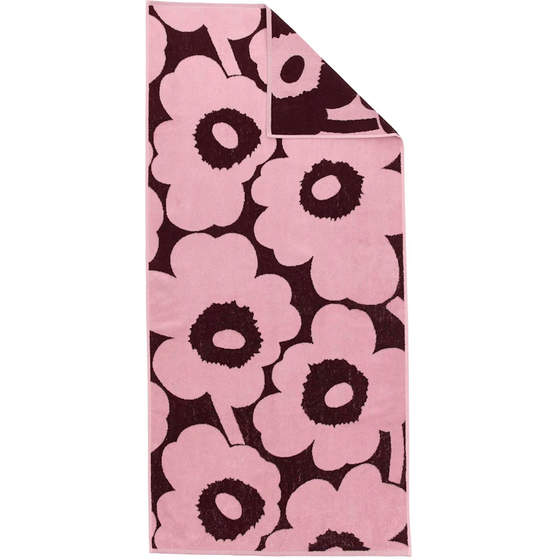 Unikko Badetuch, Pflaume / Rosa