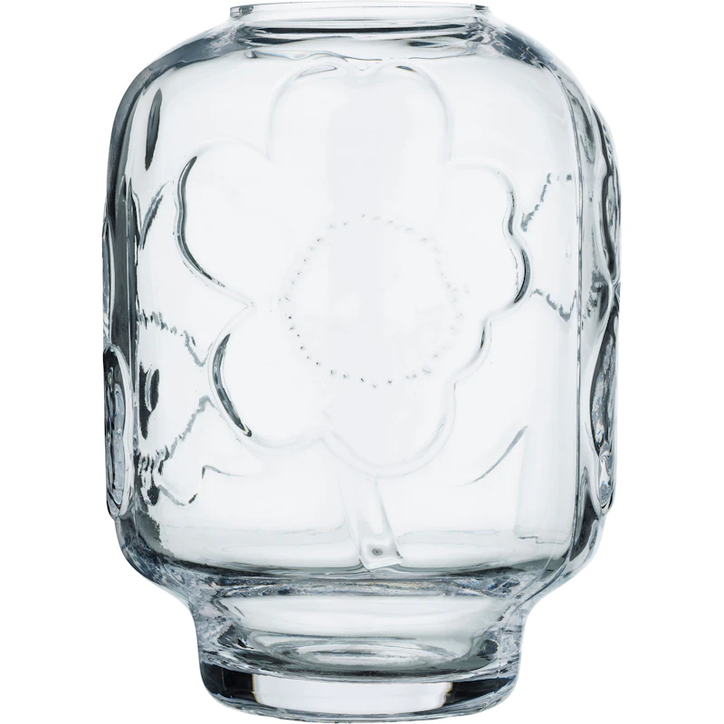 Unikko Glasvase 18 cm, Transparent