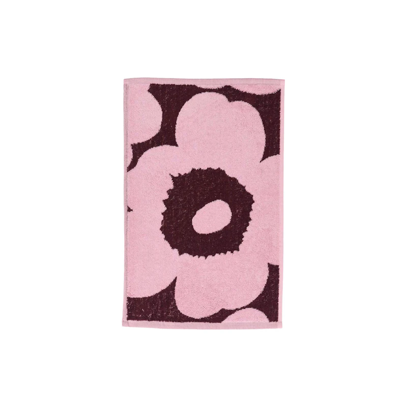 Unikko Gästehandtuch, Pflaume / Rosa