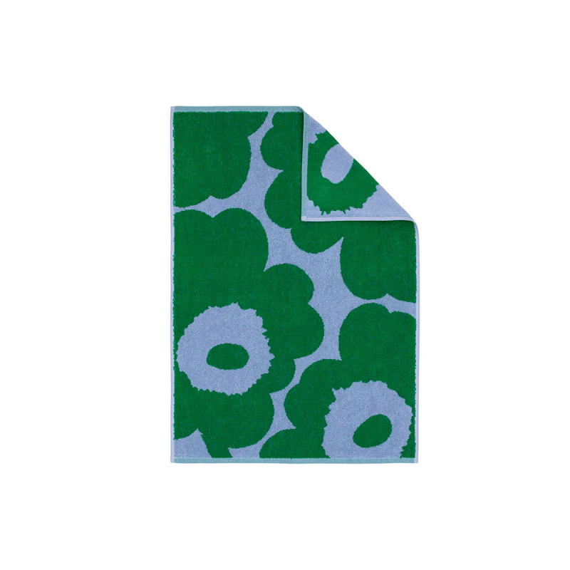 Unikko Handtuch 50x70 cm, Grün / It Blue