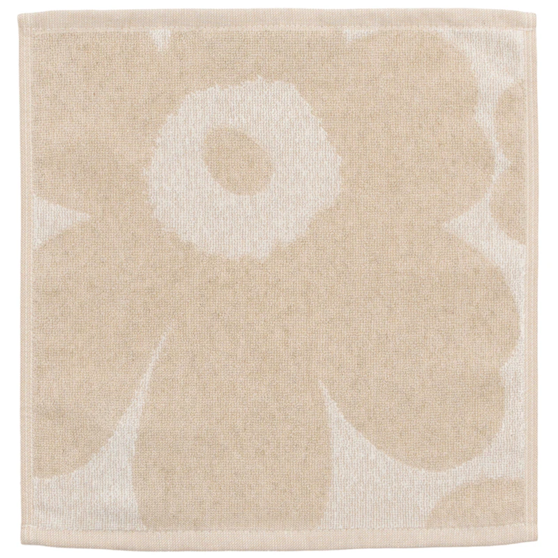 Unikko Handtuch 30x30 cm, Altweiß / Linen