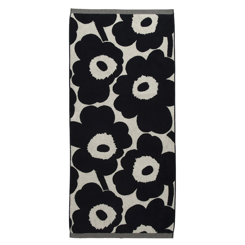 Unikko Handtuch 70x150 cm, Dunkelblau