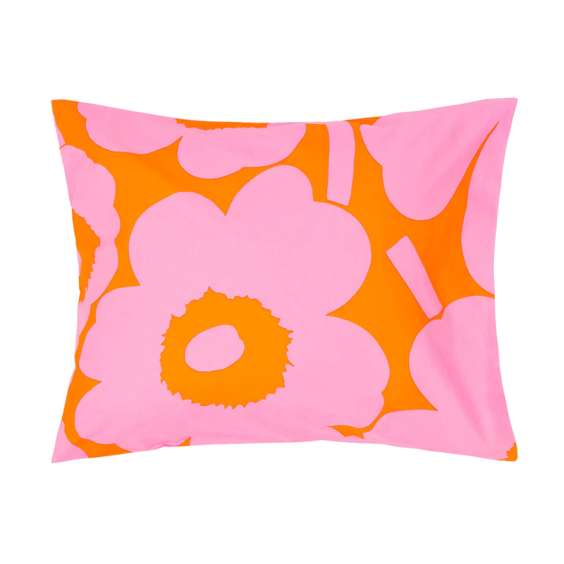 Unikko Kissenbezug 50x60 cm, Rosa / Orange