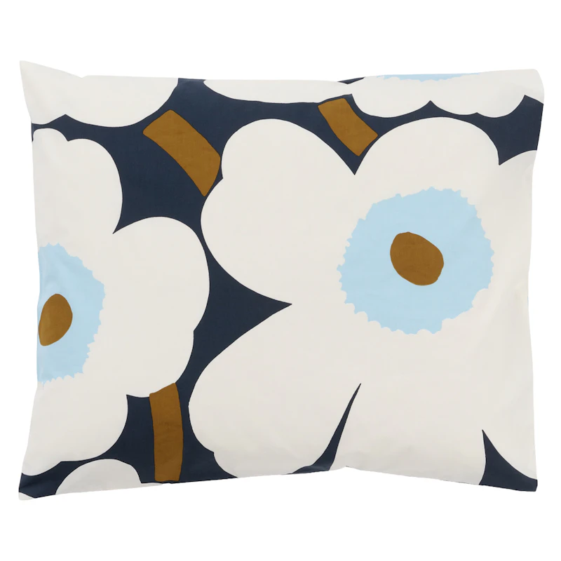 Unikko Kissenbezug 60x63 cm, Blueberry / Altweiß