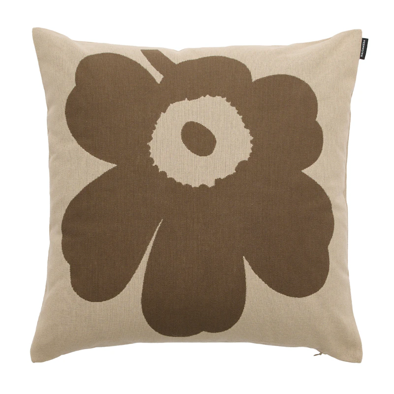 Unikko Kissenbezug 50x50 cm, Altweiß / Taupe