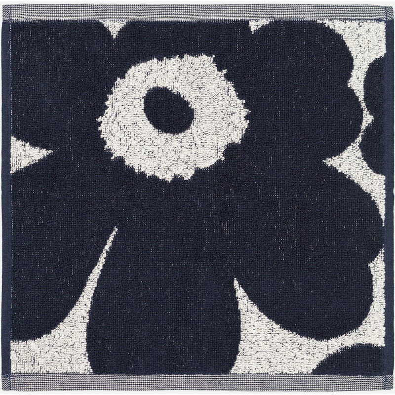 Unikko Handtuch 30x30 cm, Dunkelblau