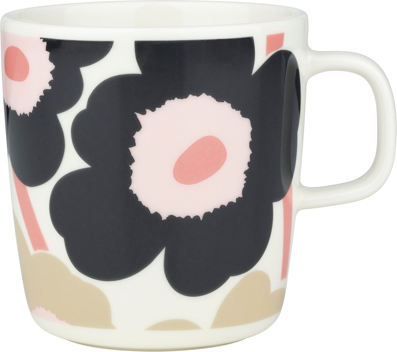 Oiva/Unikko Tasse 40 cl, Rosa / Sand / Charcoal