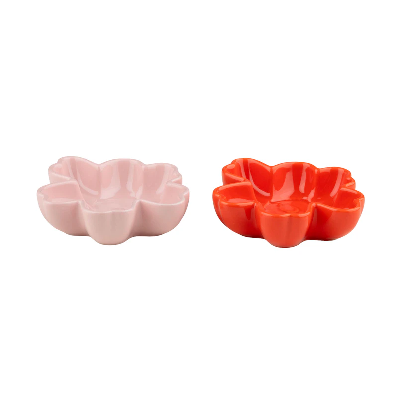 Unikko Schüssel 11 cm 2-er Set, Rosa / Orange Red