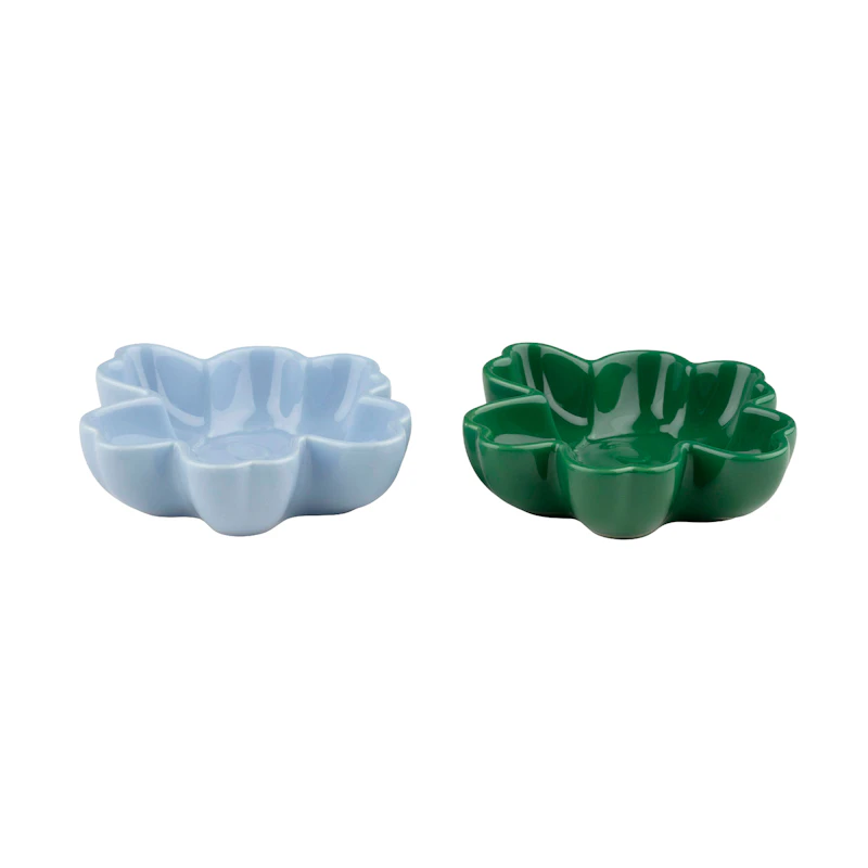 Unikko Schüssel 11 cm 2-er Set, Grün / It Blue