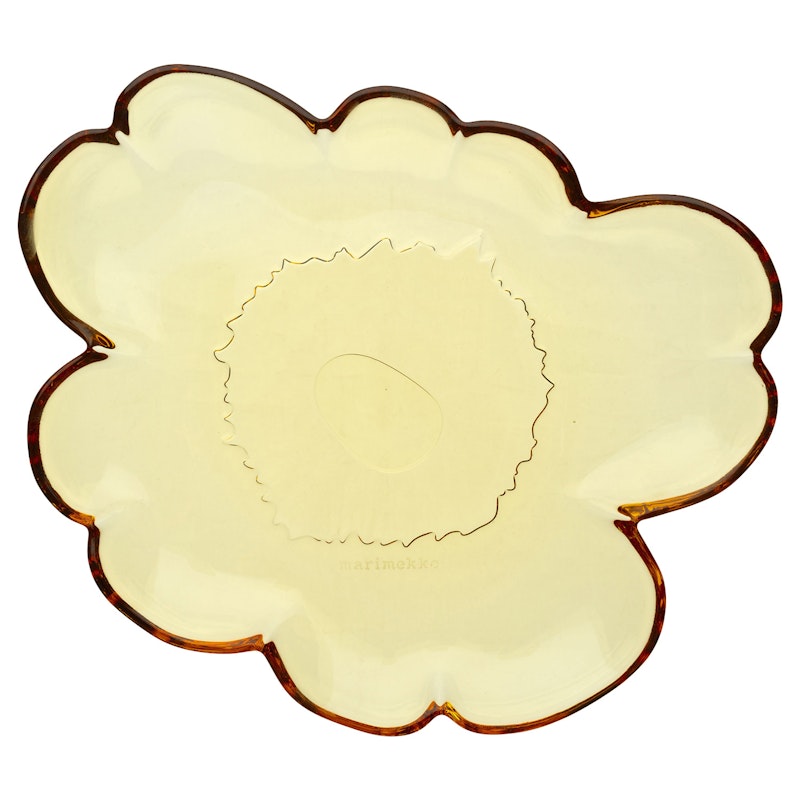 Unikko Shape Teller 20 cm, Bernsteingelb