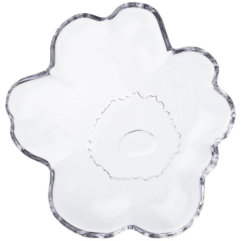 Unikko Shape Teller 13 cm, Transparent